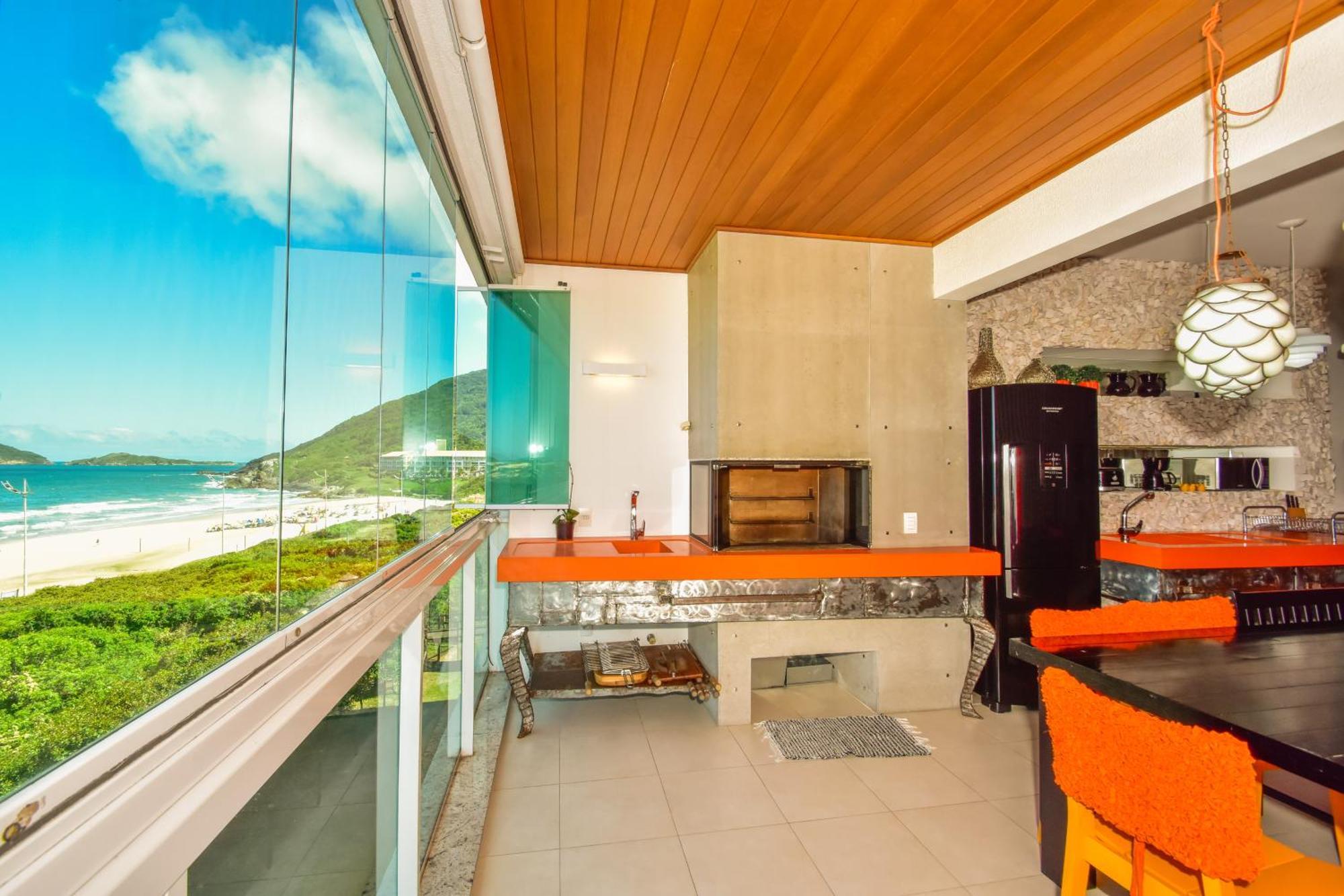 Apartamento Frente Mar Na Praia Do Santinho N880 Florianópolis Esterno foto